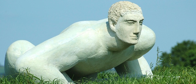 Le Hutereau - Louis Derbre statue 